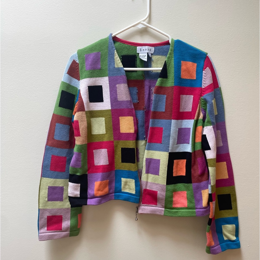 Maximalist Color Block Sweater